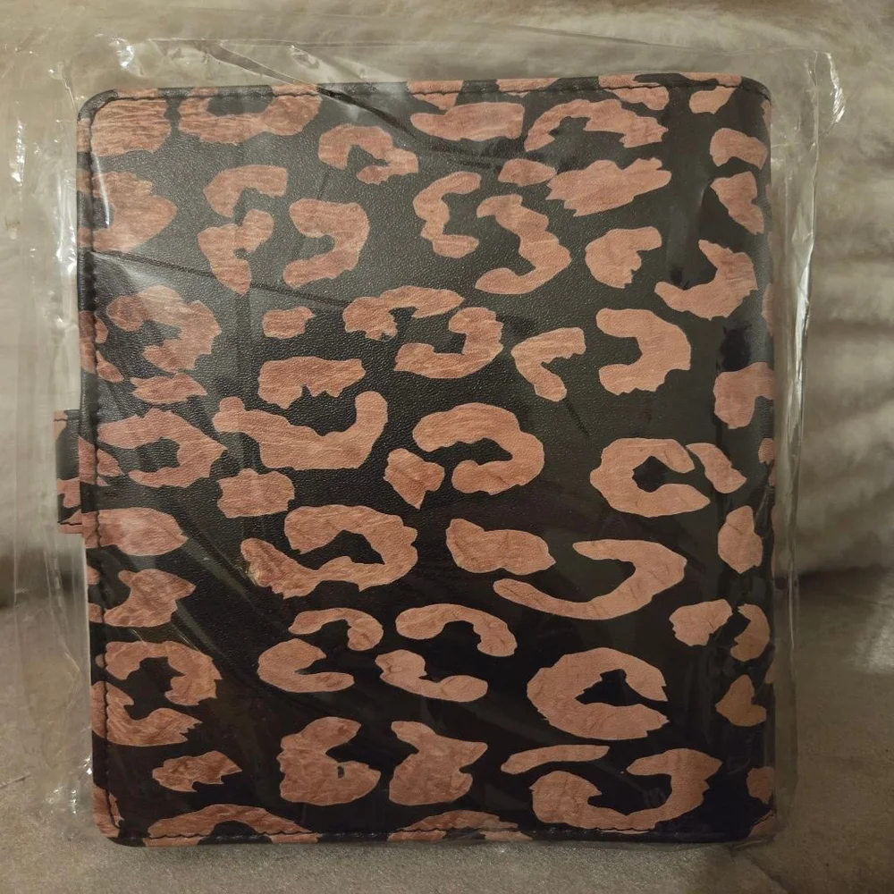 Unbranded Personal Budget Binder One Size Black Pink Leopard Print
